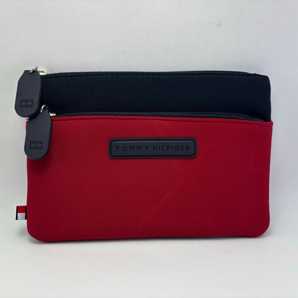 TOMMY HILFIGER Red/Blue Small Pouch with Star Design